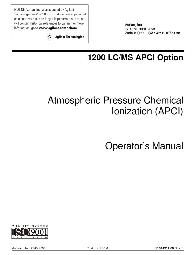 Varian 1200 LC/MS User manual