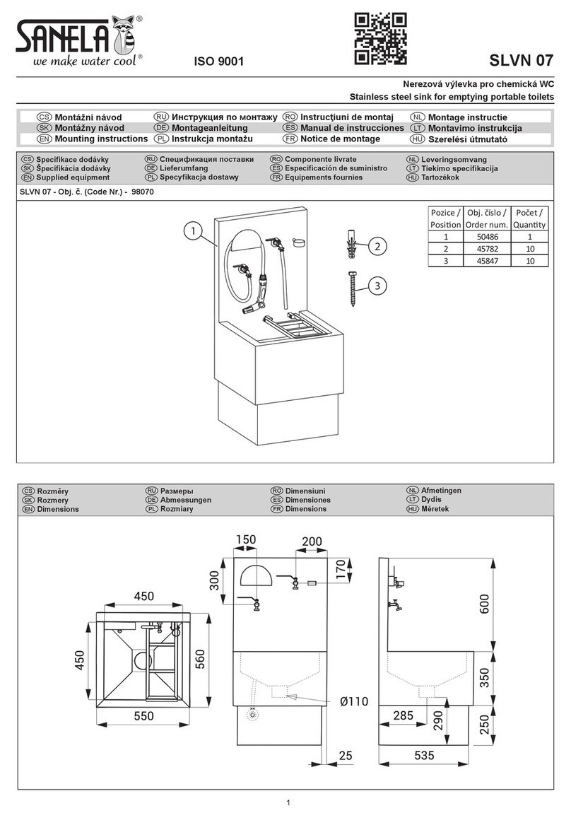 Sanela SLVN 07 Mounting instructions Sanela SLVN 07 Mounting instructions