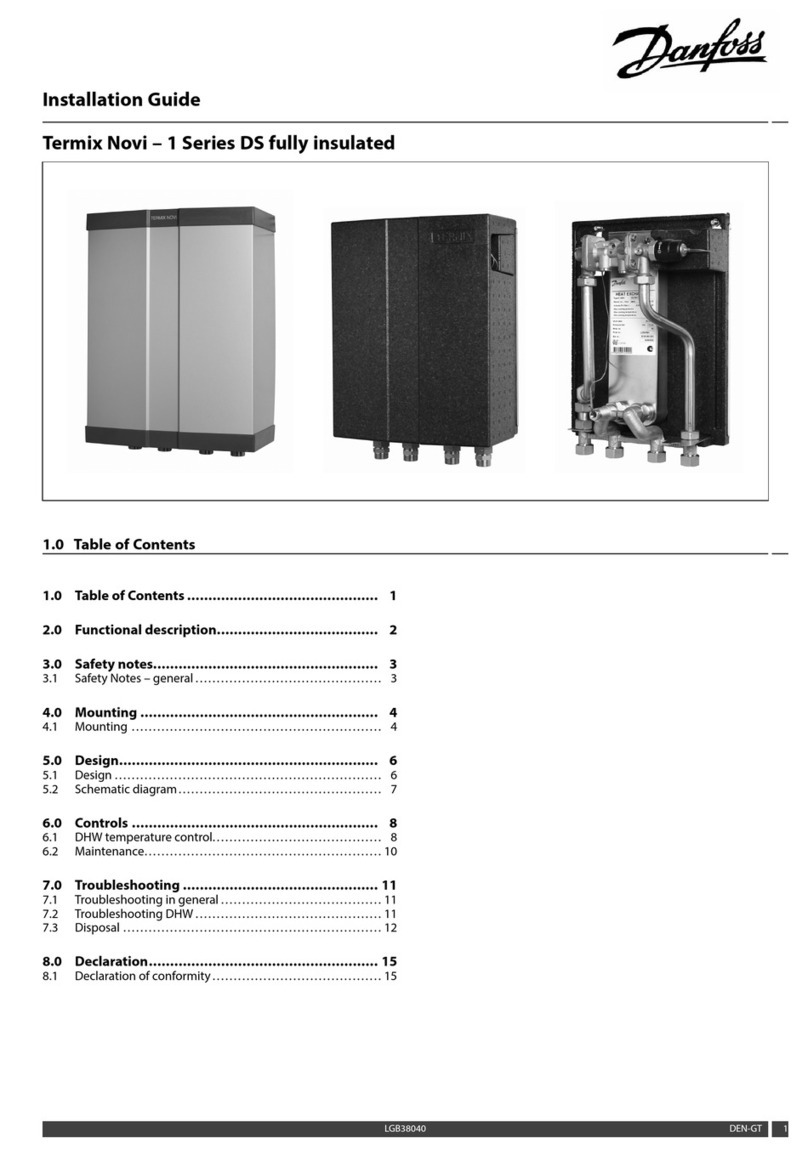 Danfoss Termix Novi 1 Series User manual