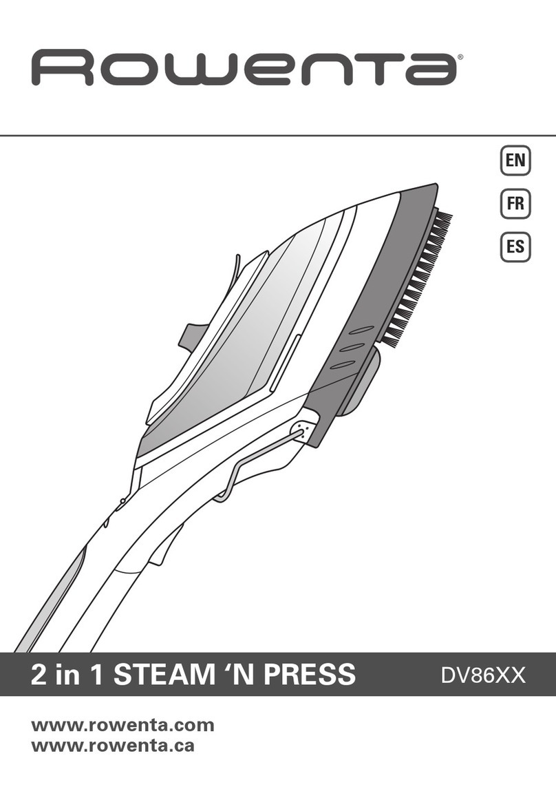 Rowenta STEAM 'N PRESS DV86 Series User manual
