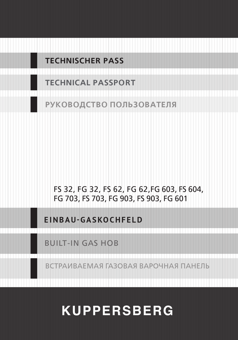 Kuppersberg FG 601 Installation and maintenance instructions