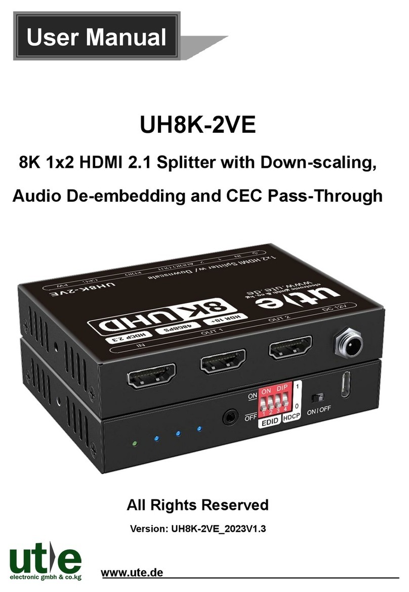 UTE UH8K-2VE user manual