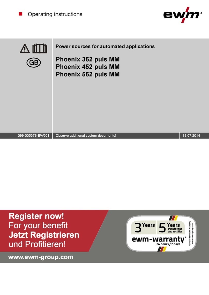 EWM Phoenix 352 puls MM operating instructions