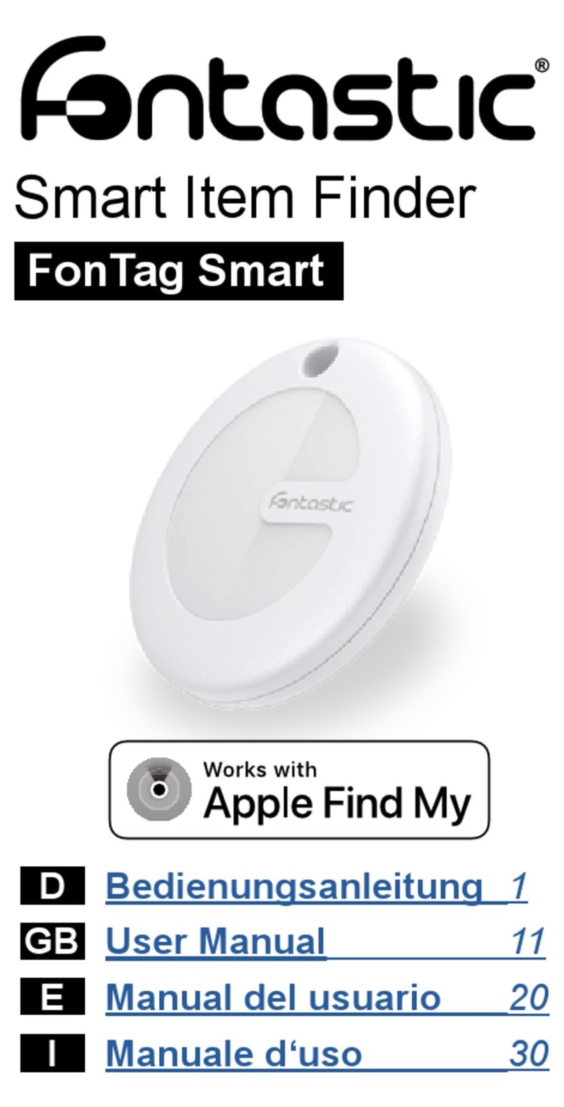 fantastic FonTag Smart User manual