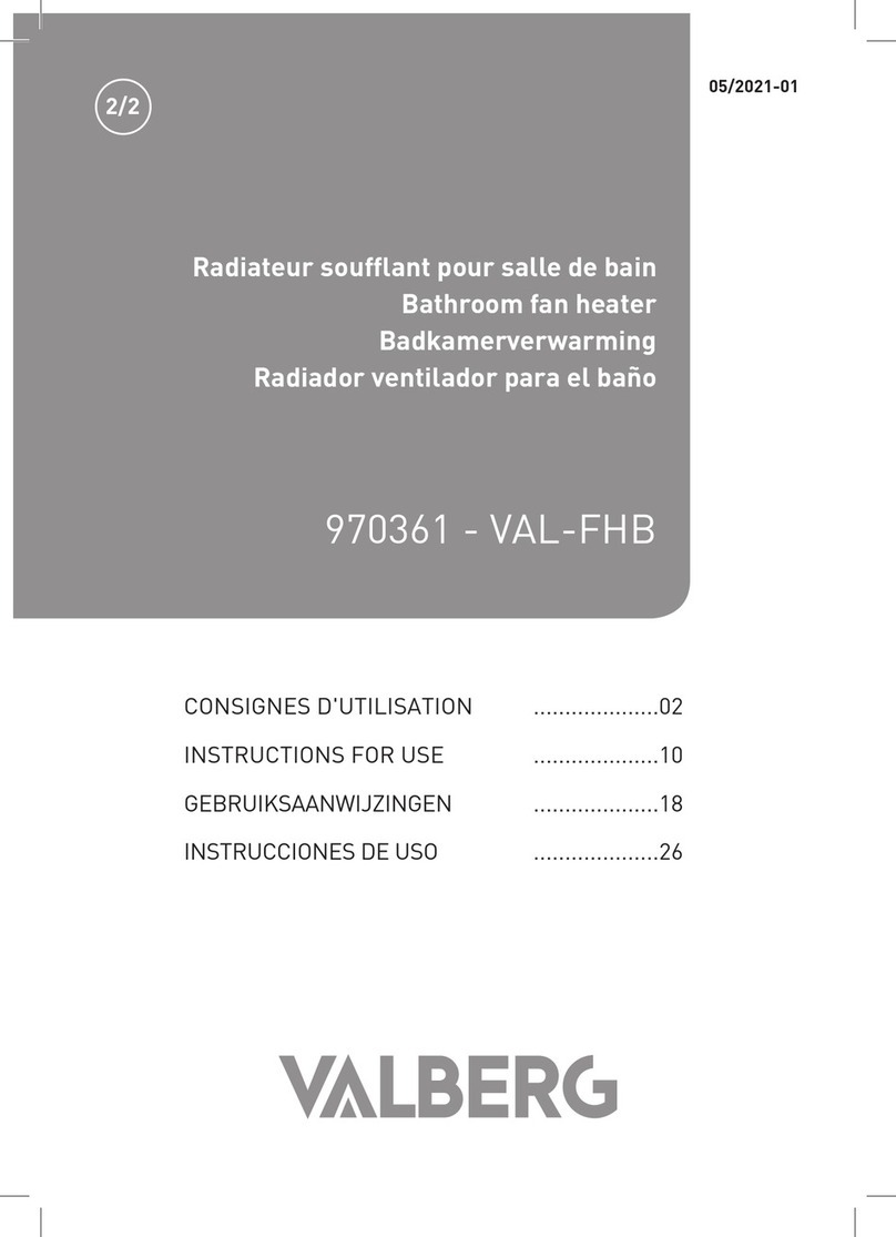 VALBERG VAL-FHB Instructions for use