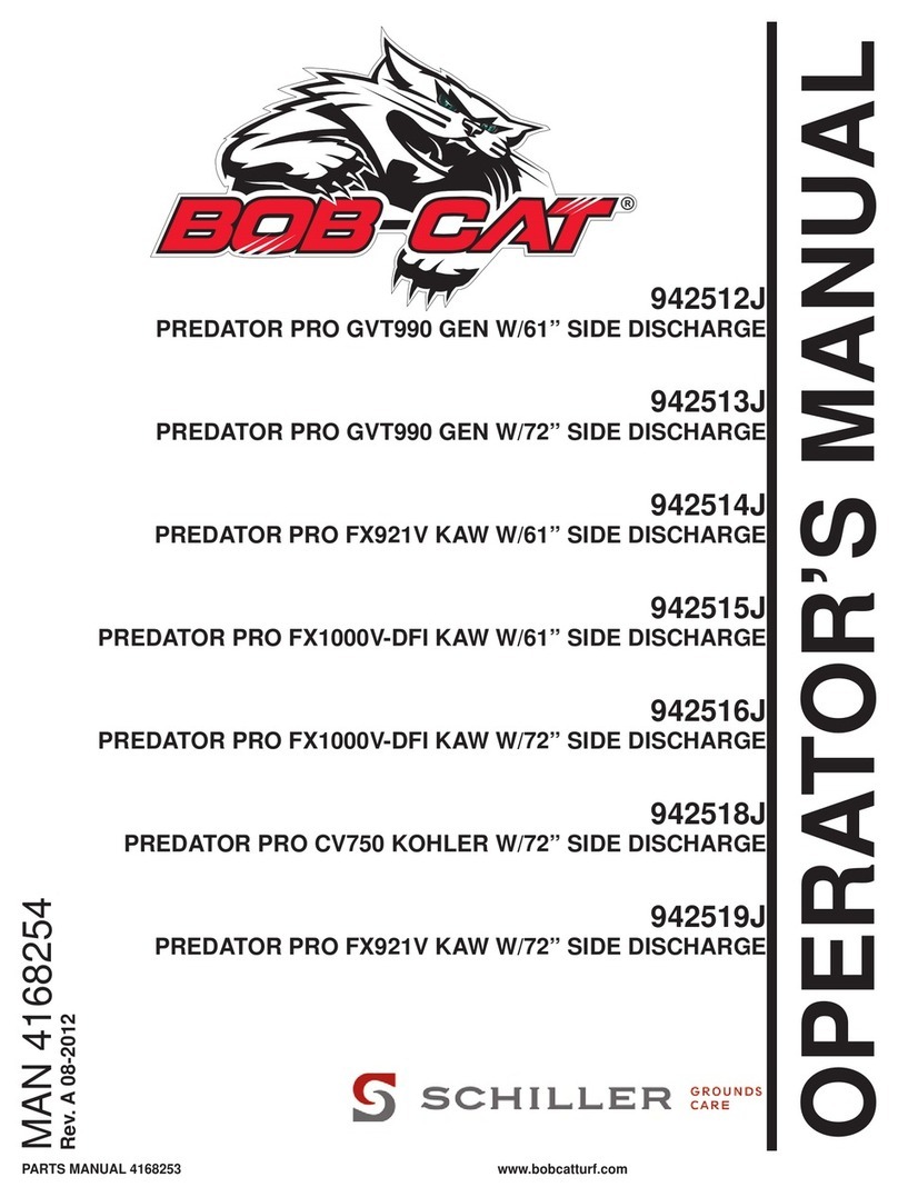Schiller BOB-CAT PREDATOR PRO CV750 User manual