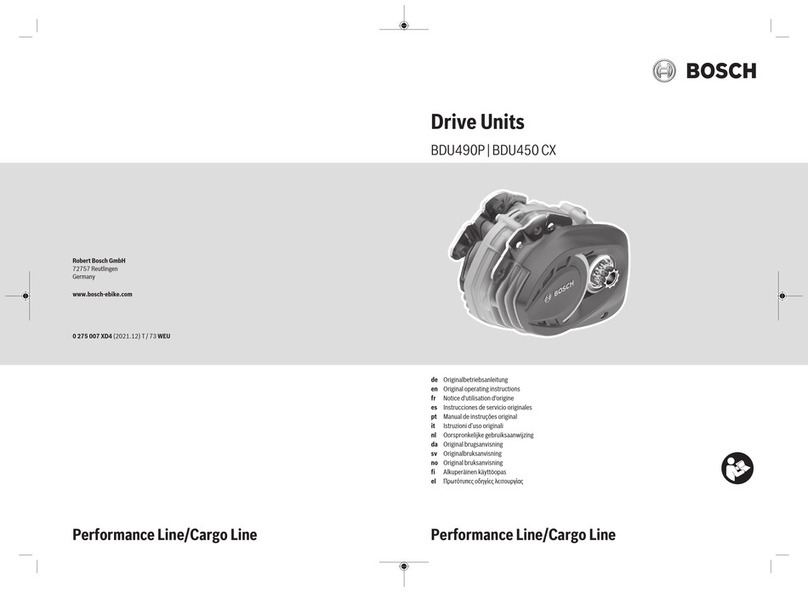 Bosch BDU450 CX User manual