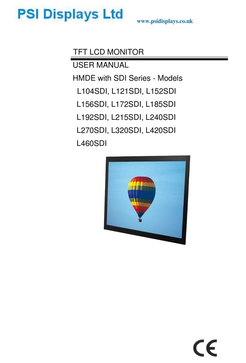 PSI Displays L104SDI User manual