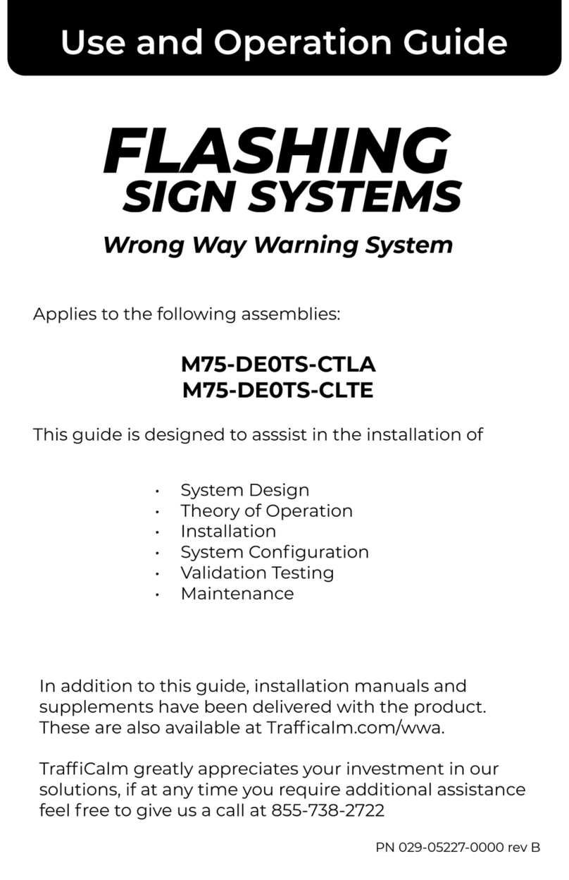 TraffiCalm M75-DE0TS-CTLA User manual