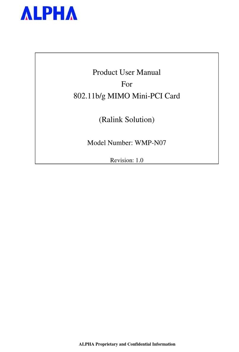 Alpha WMP-N07 user manual