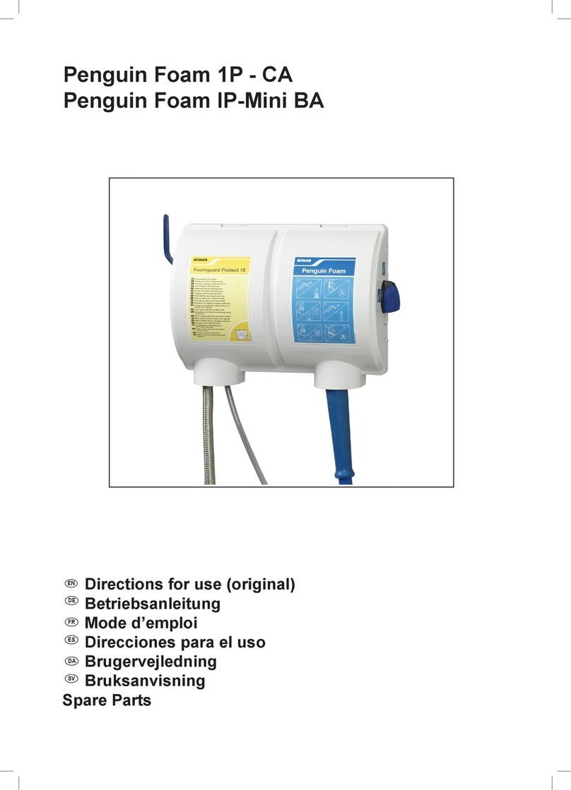 Nilfisk-Advance Food Ecolab Penguin Foam 1P-CA Directions for use