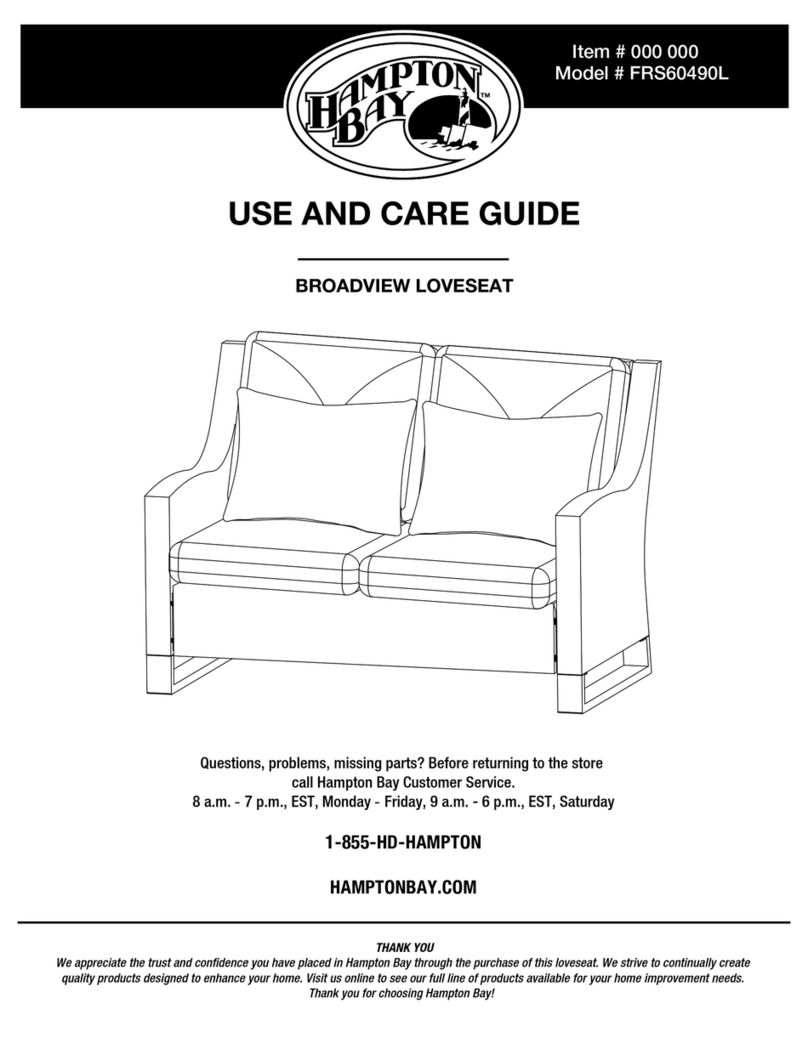 HAMPTON BAY BROADVIEW FRS60490L Use and care guide