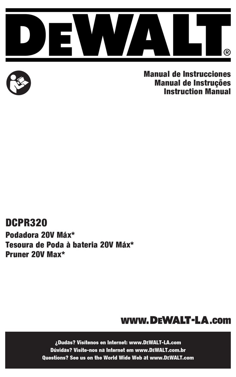 DeWalt DCPR320 instruction manual