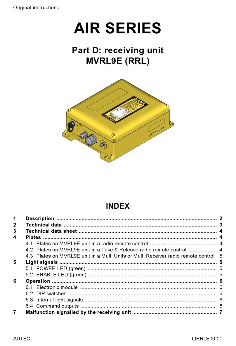 AUTEC Air series Original instructions