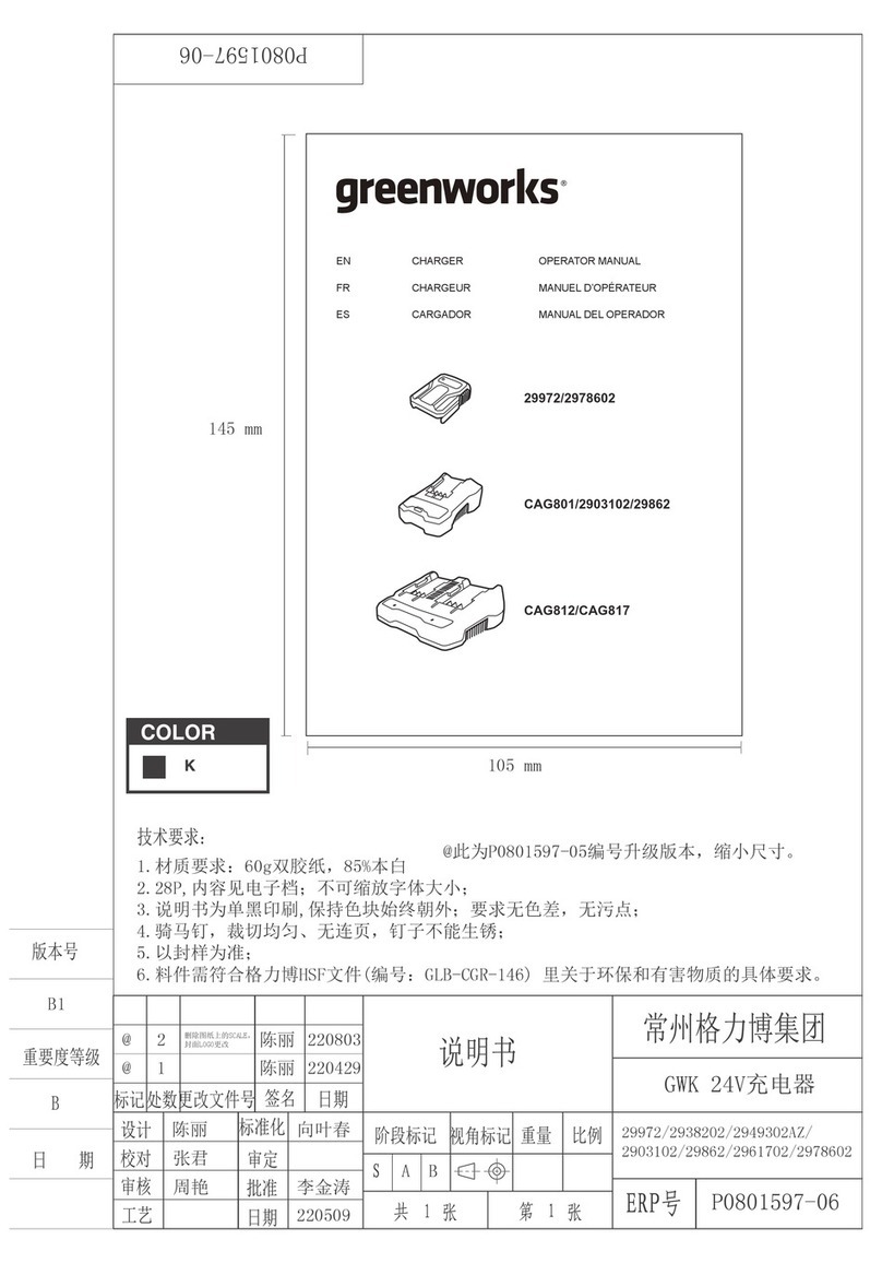 GreenWorks 2938202 Operator's manual