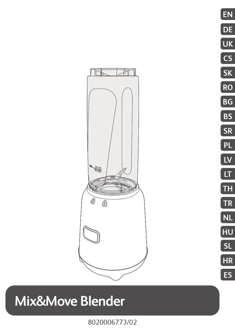 TEFAL MIX&MOVE BL15F manual