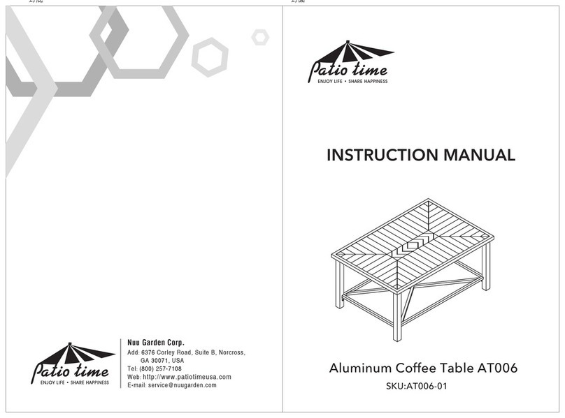 PATIO TIME AT006 instruction manual