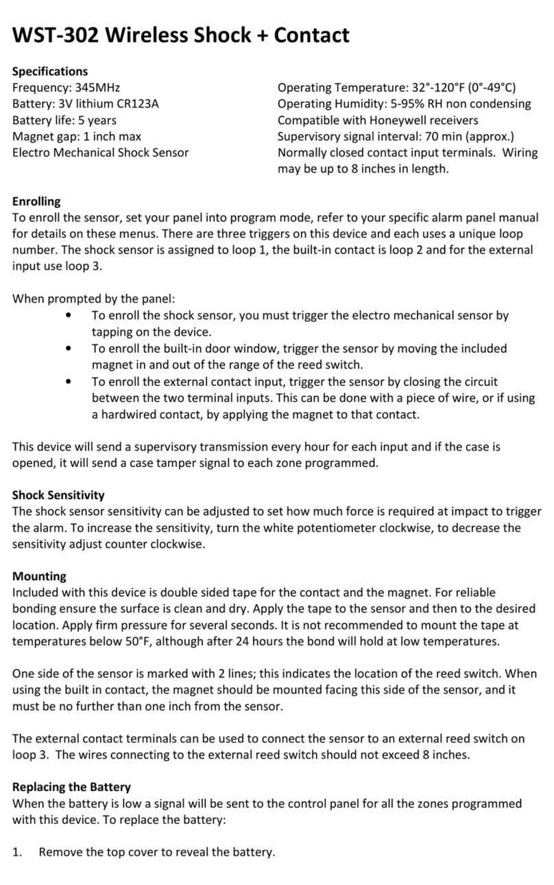 Ecolink WST-302 User manual