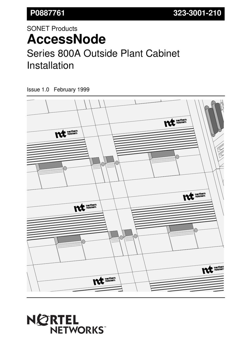 Nortel SONET AccessNode 800A Series User manual