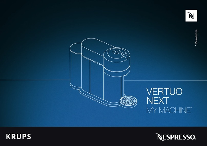 Krups Nespresso MY MACHINE VERTUO NEXT User manual
