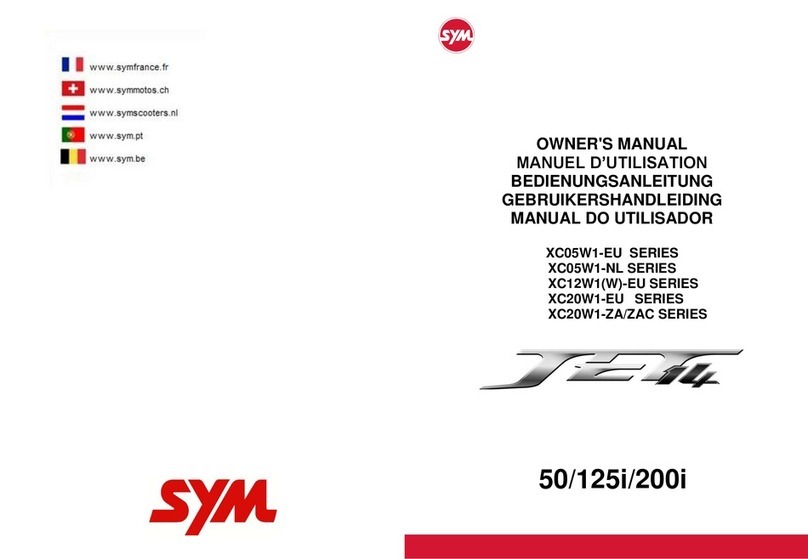Sym JET 14 XC05W1-EU Series User manual Sym JET 14 XC05W1-EU Series User manual