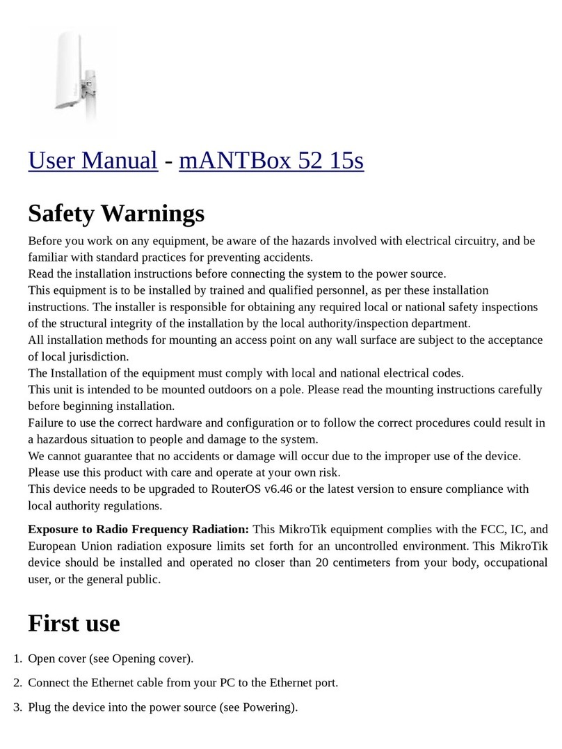 MikroTik MANTBox 52 15s User manual