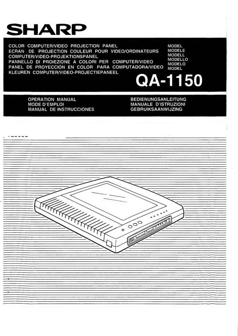 Sharp QA1150 Operation manual