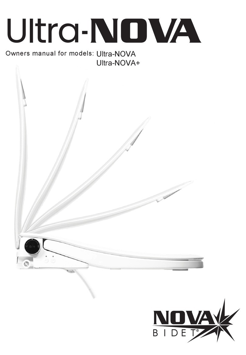 Nova Bidet Ultra-NOVA owner's manual