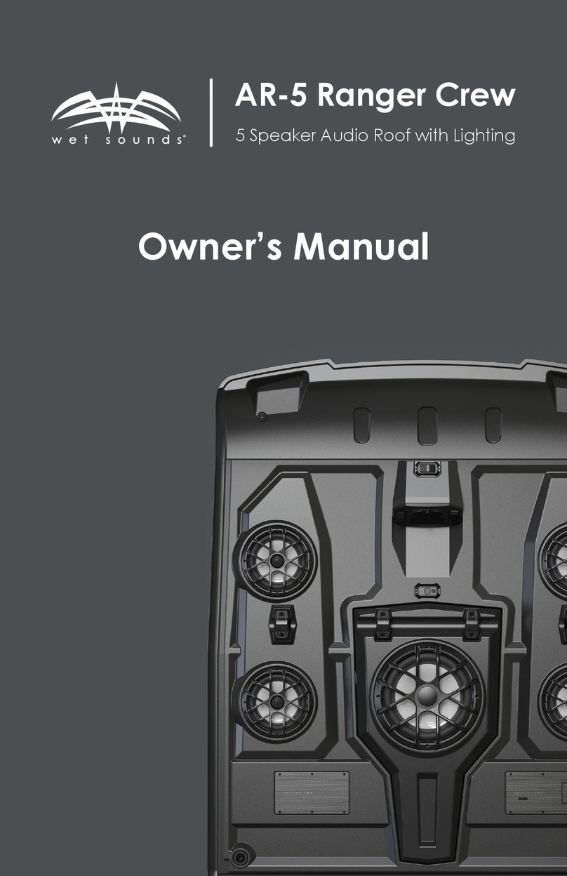Wet Sounds AR-5 Ranger Crew owner's manual