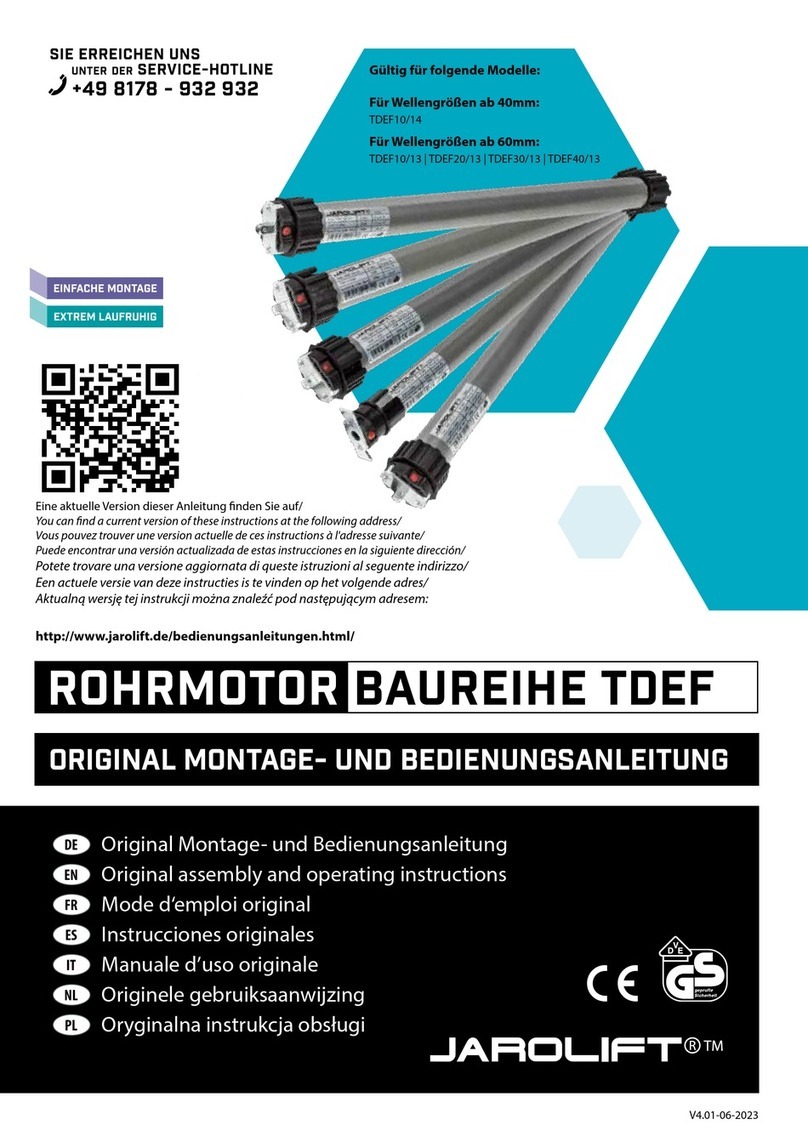 JAROLIFT TDEF10-14 Original assembly and operating instructions