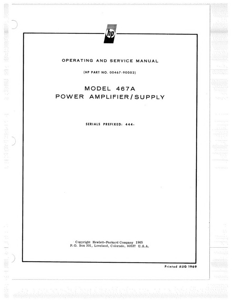 HP 467A Service manual