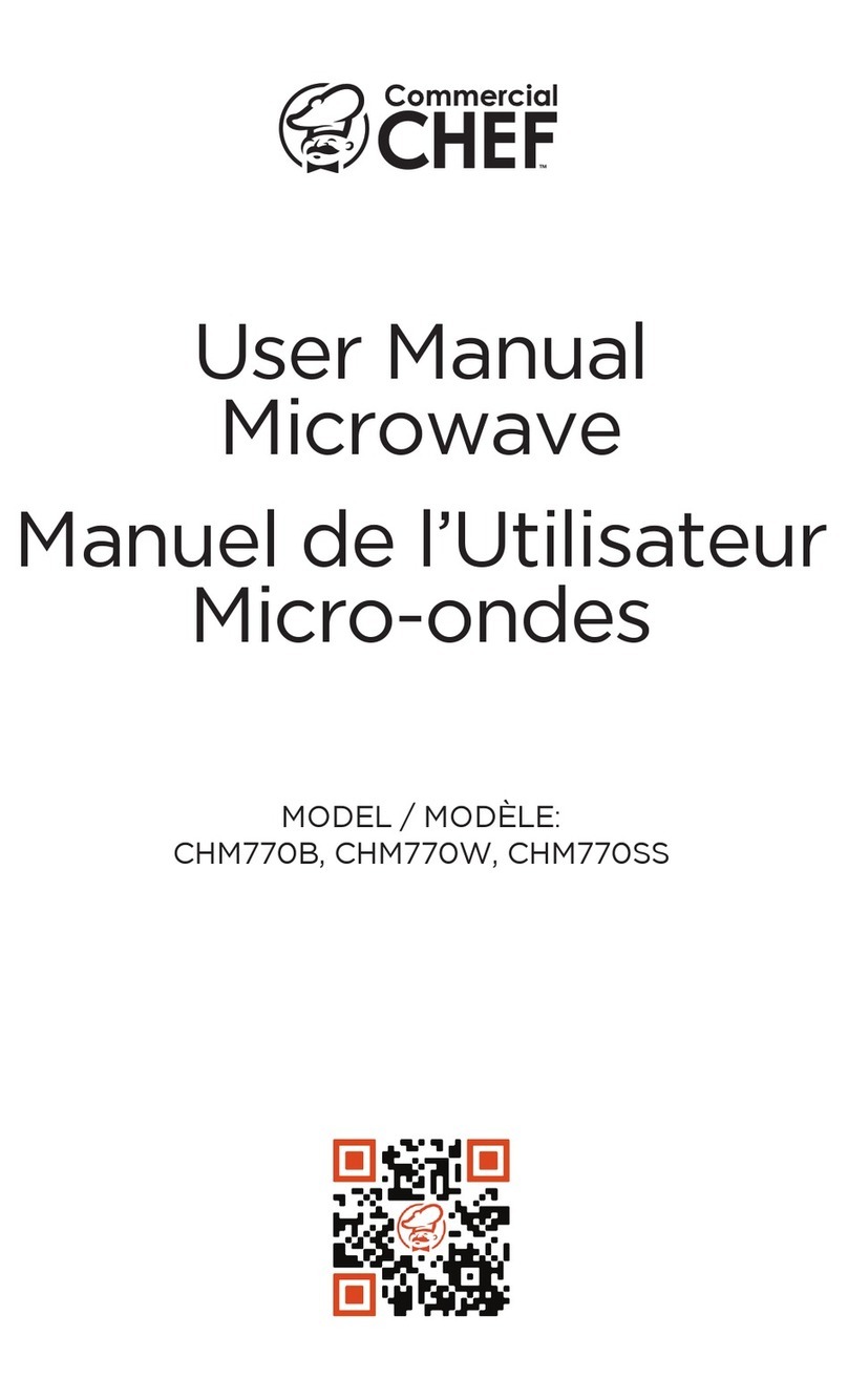Commercial CHEF CHM770B User manual