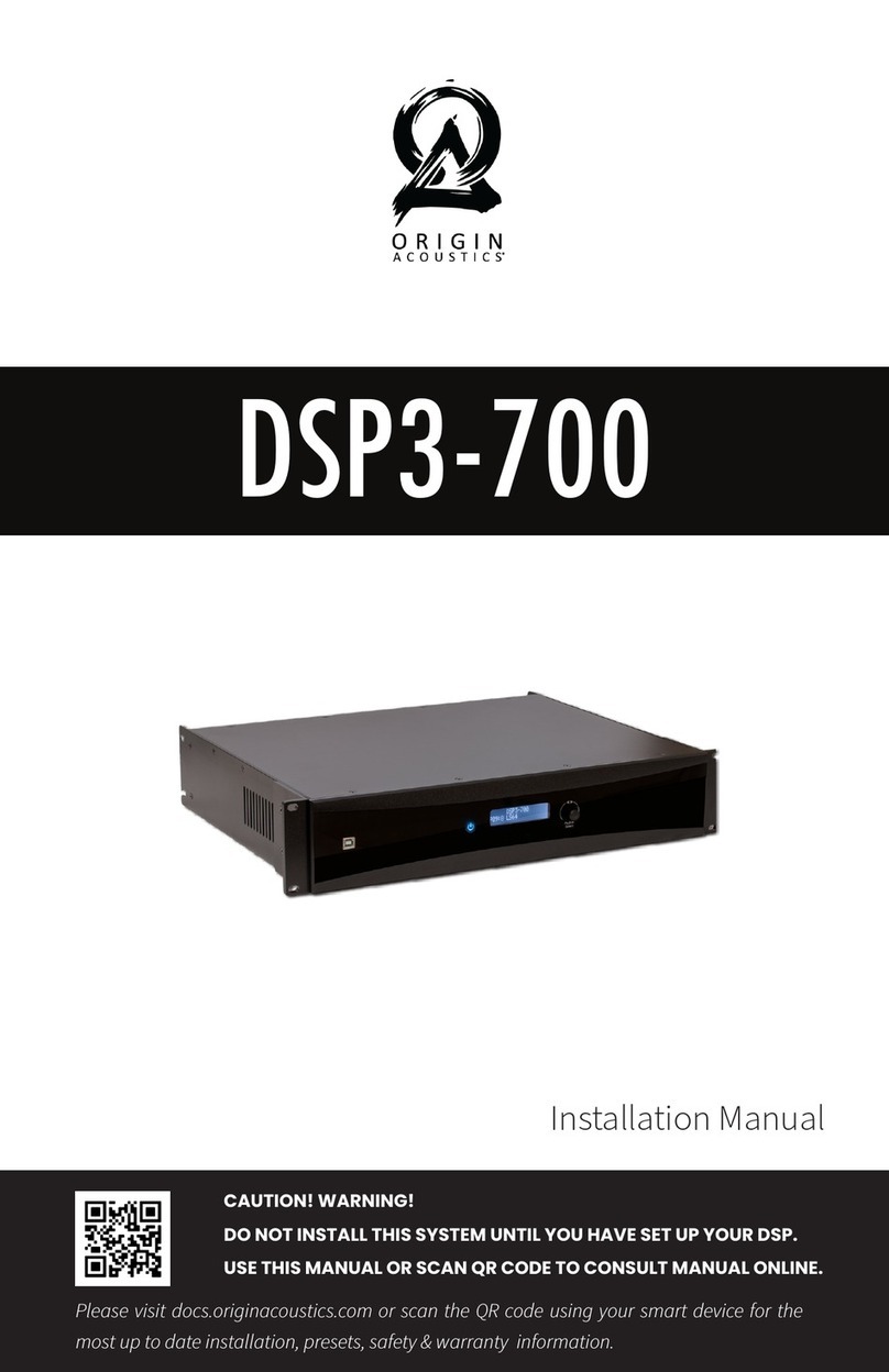Origin Acoustics DSP3 Series installation manual