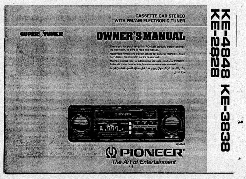 Pioneer super tuner KE-4848 owner's manual