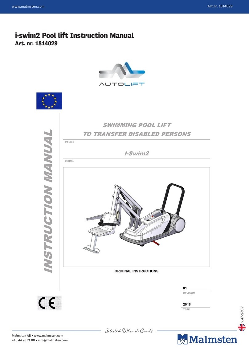 Malmsten AUTOLIFT i-swim2 instruction manual