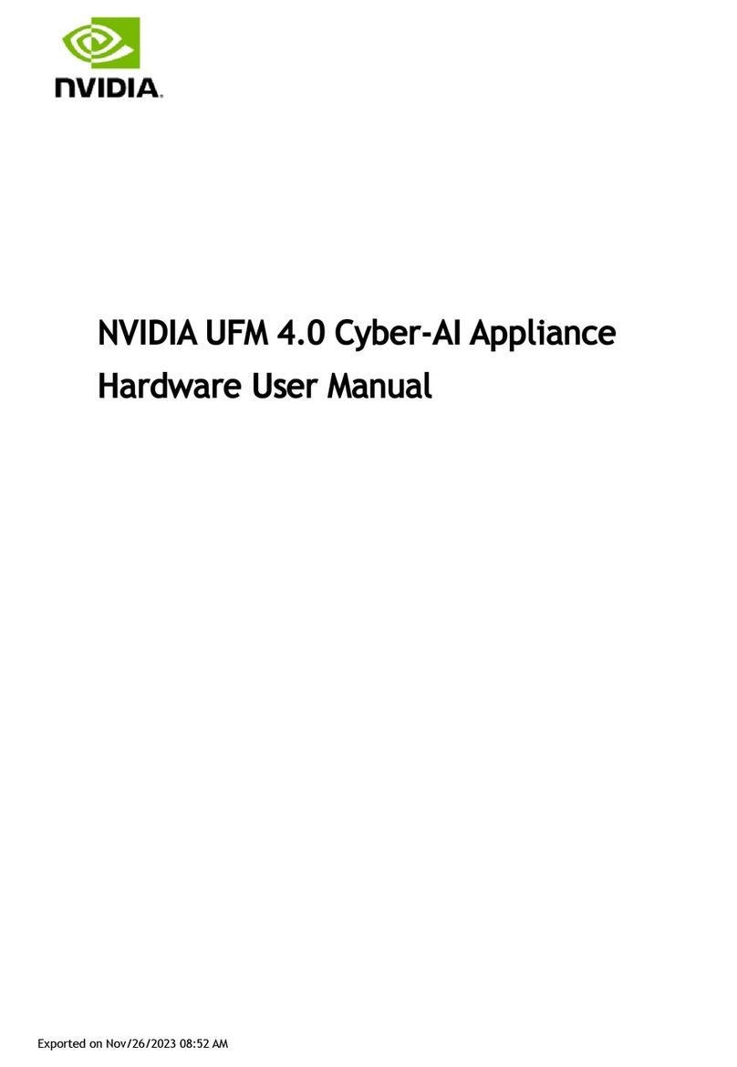 Nvidia UFM 4.0 Hardware user manual