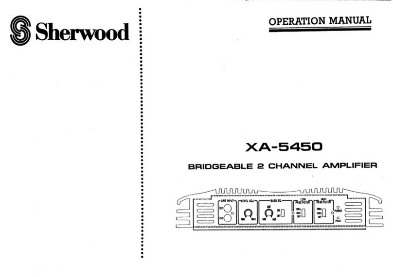 Sherwood XA-5450 Operation manual