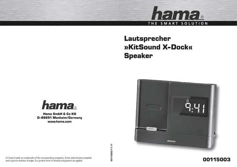 Hama KitSound X-Dock User manual Hama KitSound X-Dock User manual
