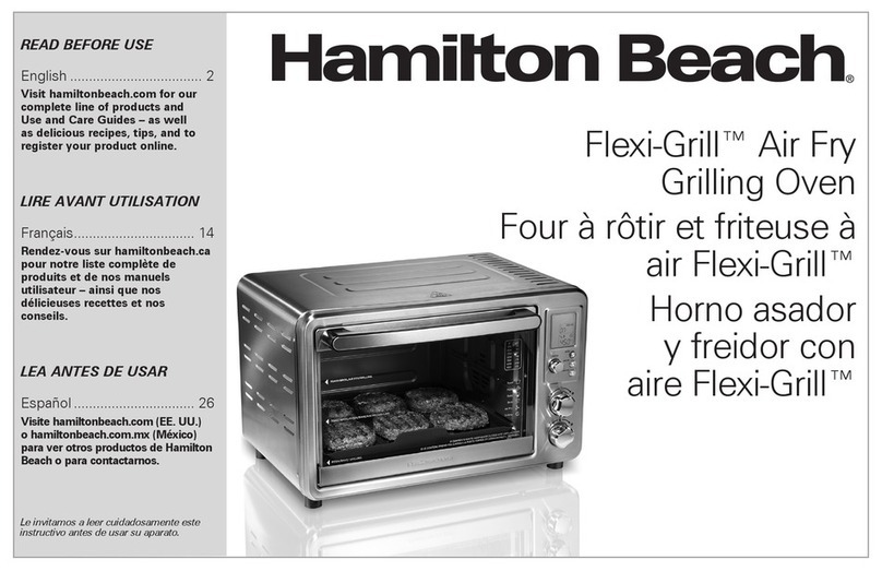 Hamilton Beach Flexi-Grill 31395 Owner's manual Hamilton Beach Flexi-Grill 31395 Owner's manual