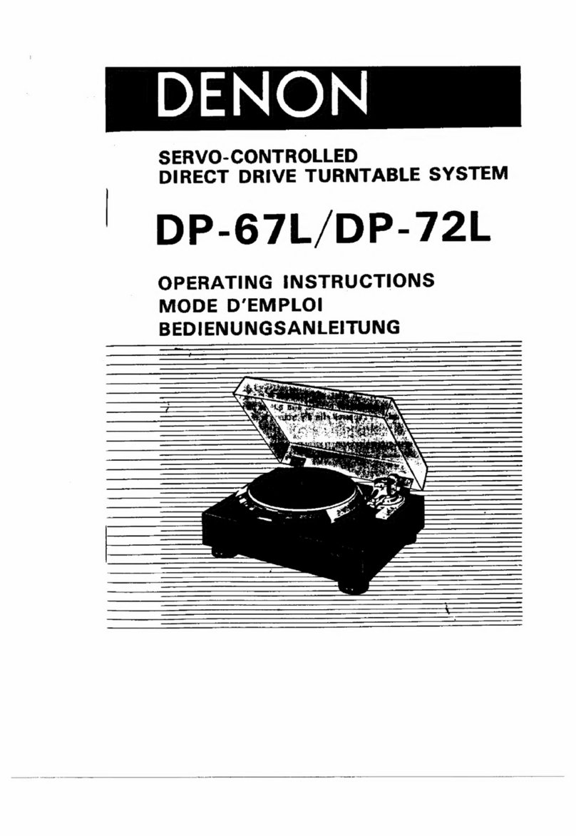 Denon DP-67L User manual Denon DP-67L User manual