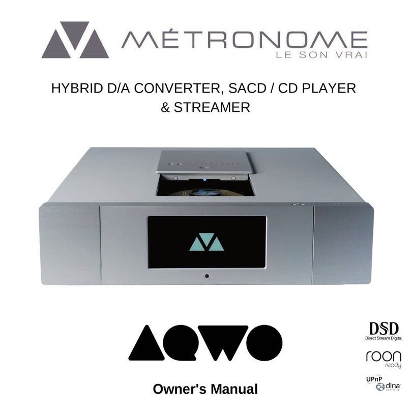 Metronome AQWO owner's manual