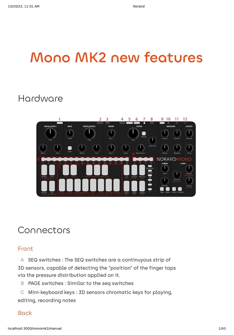 Norand Mono MK2 manual