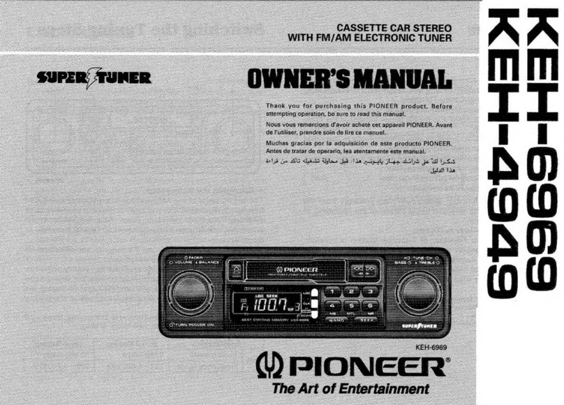 Pioneer SUPERTUNER KEH-6969 owner's manual