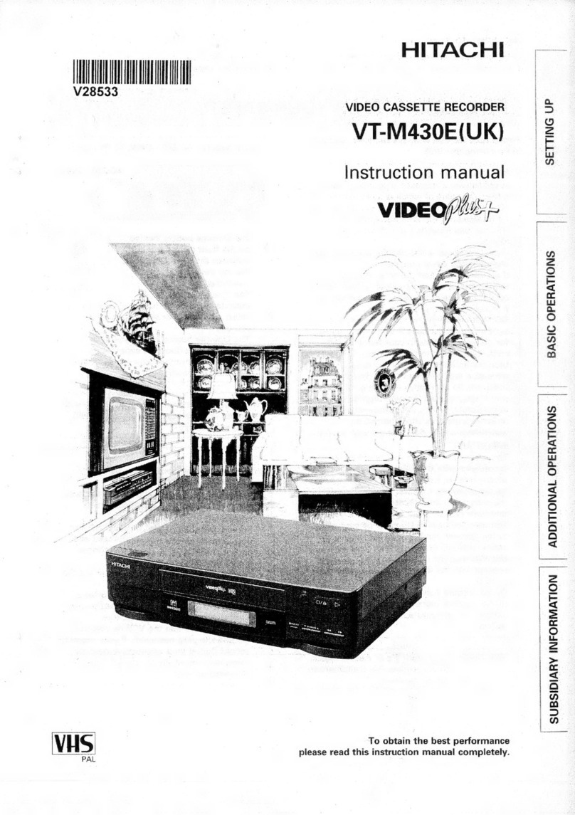 Hitachi VT-M430EUK instruction manual