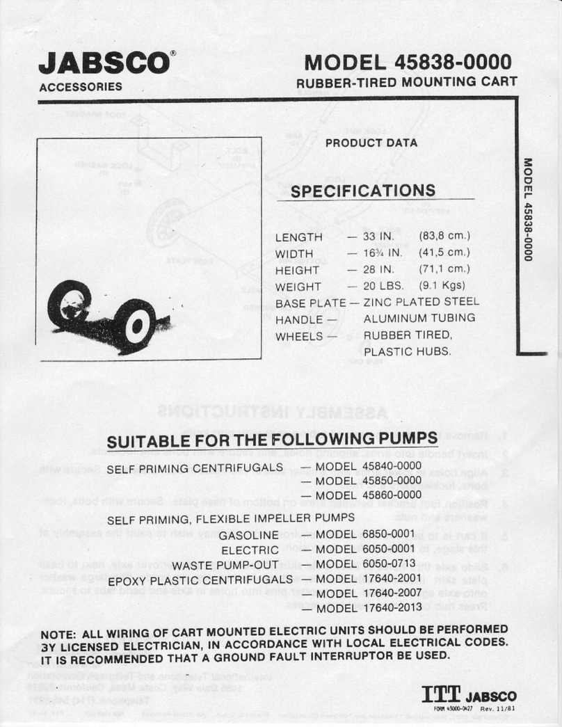 JABSCO 45838-0000 quick start guide