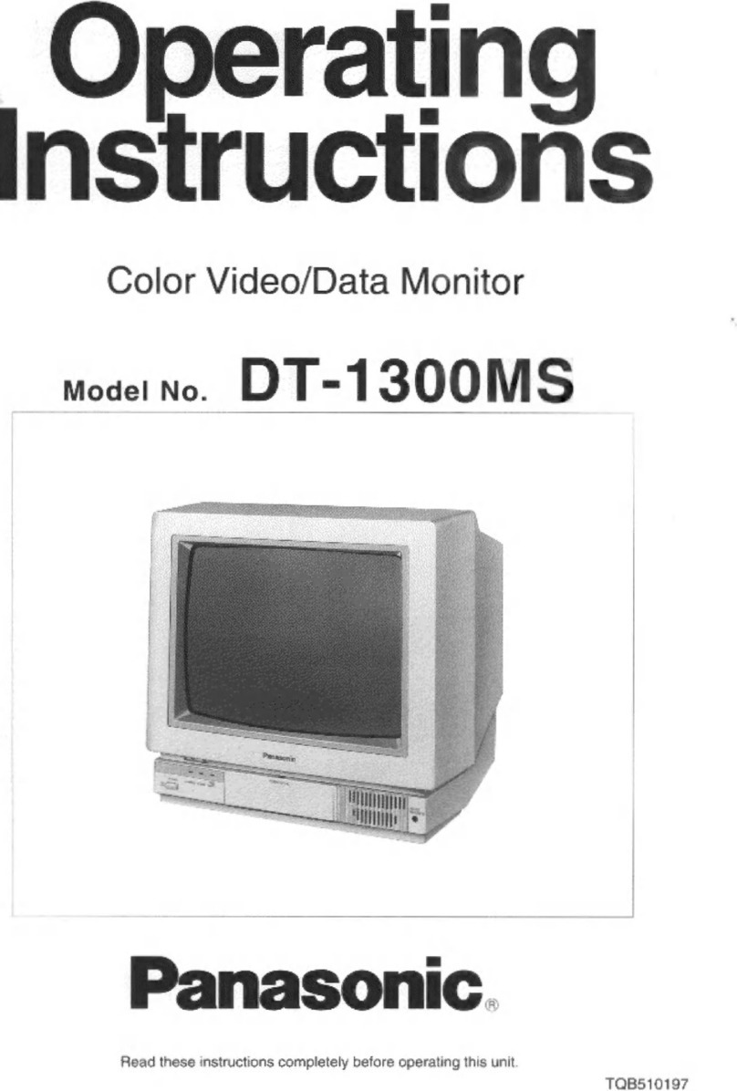Panasonic DT1300MS - DISPLAY MONITOR User manual