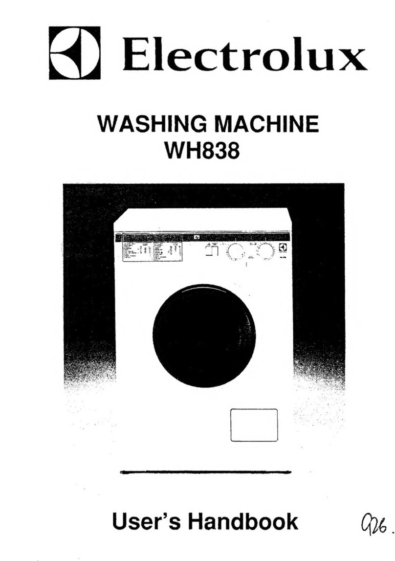 Electrolux WH838 Instruction Manual