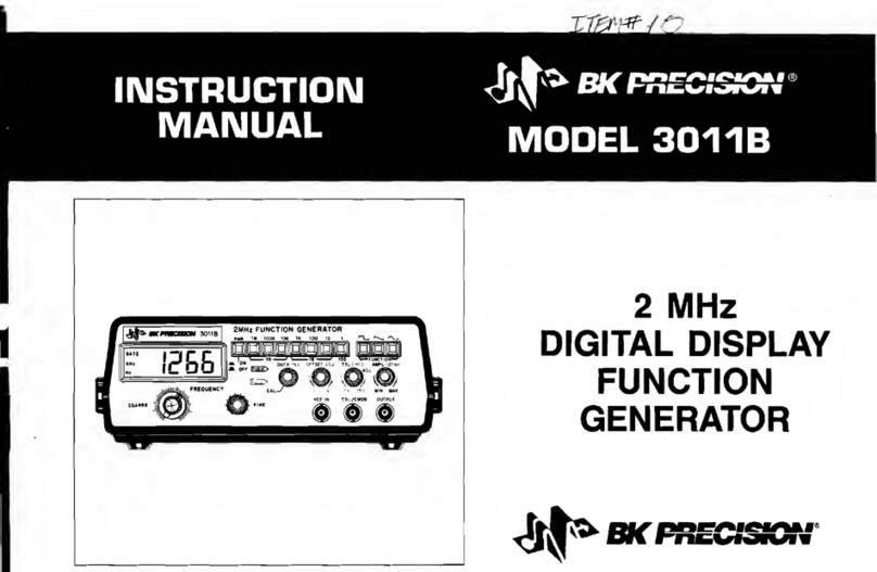 B+K precision 3011B instruction manual
