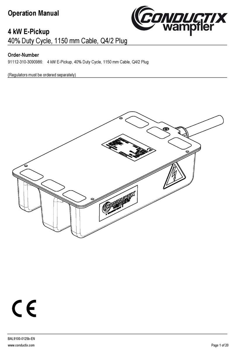 Conductix-Wampfler 91112-310-3090986 Operation manual Conductix-Wampfler 91112-310-3090986 Operation manual