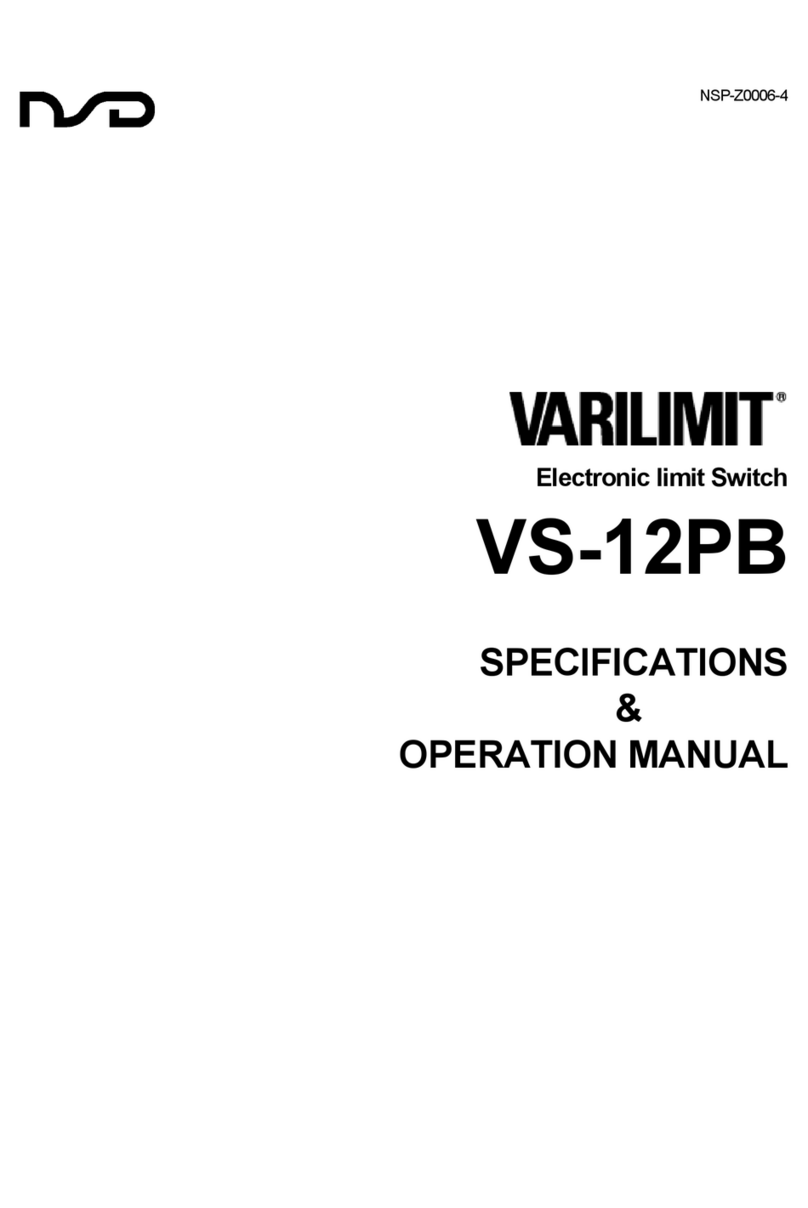 NSD VARILIMIT VS-12PB Technical Specifications & Operation Manual